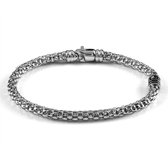 Bracciale Salvini Uomo Funky in Argento Diamante 0.01 Ct 20085581 - 20085581